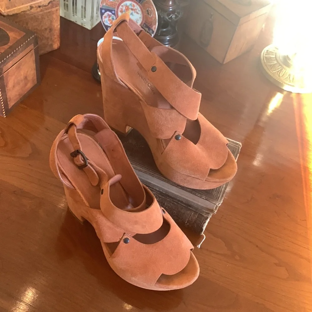SeeByChloe Eva Cutout Slingback Wedge Sandal